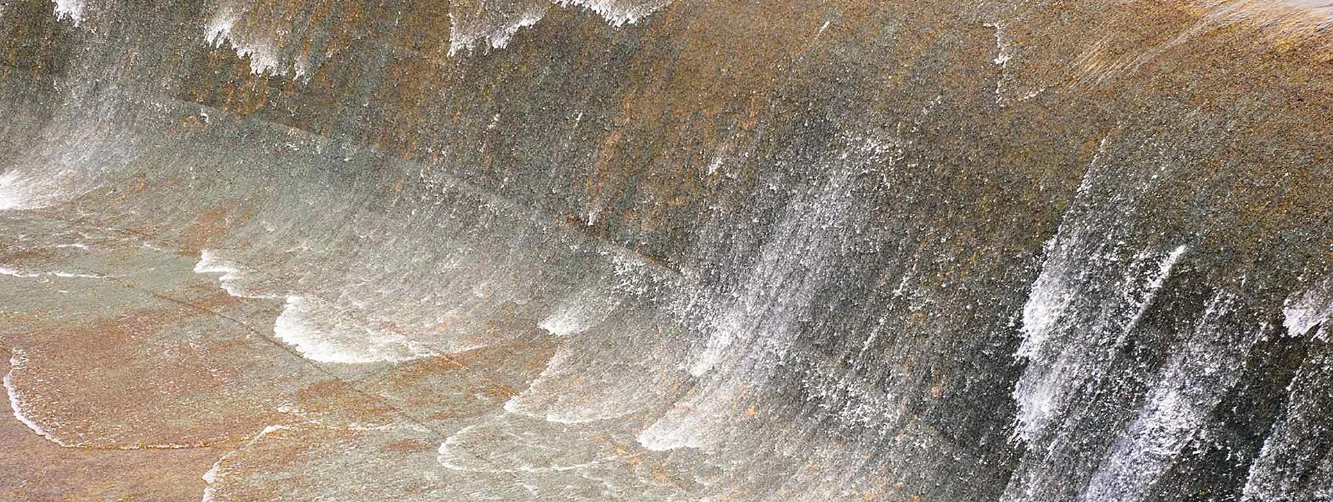 waterfall with sandy texture